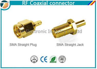 Αρσενικός ευθύς Crimp RF βουλωμάτων SMA ομοαξονικός συνδετήρας για RG174 τοπ-sma-1