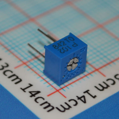 3362P-1-102LF Τριμπότ 1kΩ Ποτενσιόμετρο Ακριβείας 10-Στροφών ±10% Ανοχή Διάτρητη Στερέωση Στοιχείο Κεραμικού Μεταλλικού Αξιόπιστη Ρυθμιστικότητα Ιδανικό για Βαθμονόμηση and Συντονισμό Κυκλώματος