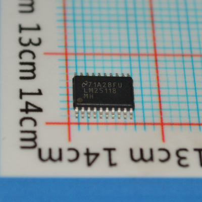 LM25118MHX/NOPB Ελεγκτής Buck 4.5V-42V Είσοδος 75V/5A Διακόπτες 500kHz-1MHz Freq Sync Διόρθωση Ρυθμιζόμενο UVLO Θερμική Απενεργοποίηση 20-Pin HTSSOP Ευρύ Φάσμα Θερμοκρασίας
