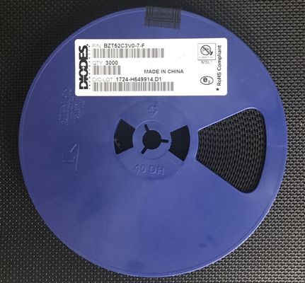 BZT52C3V0-7-F Δίοδος Zener 3.0V 500mW Ισχύος ±5% Ανοχή Μικροσκοπική Συσκευασία SOD-123 Χαμηλό Ρεύμα Διαρροής Ιδανική για Ρύθμιση Τάσης and Προστασία σε Συμπαγή Ηλεκτρονικά