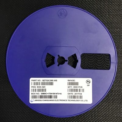 BZT52C36S Δίοδος Zener 36V 500mW Ισχύος ±5% Ανοχή Μικροσκοπική Συσκευασία SOD-323 Χαμηλό ZZT and ZZK, Ιδανική για Ρύθμιση Τάσης and Προστασία από Υπερτάσεις