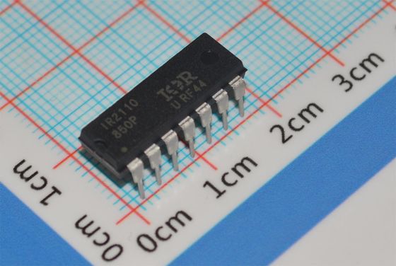 IR2110PBF ολοκληρωμένο κύκλωμα 600V υψηλό-χαμηλό οδηγό 2A κορυφαίο ρεύμα 10V-20V λογική 500ns πακέτο χρόνου ανόδου / περίπτωση 14-DIP (0,300", 7,62mm) -40 °C έως +125 °C