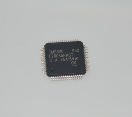 TMS320F28035PAGT 60MHz C2000 MCU 128KB Flash 12-bit ADC 16 PWM TQFP-64 -40°C έως +105°C