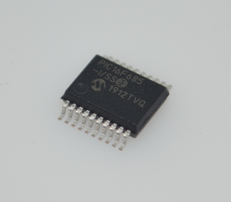 PIC16F685-I/SS 8-bit Flash MCU 20MHz Ταχύτητα 3,5KB Μνήμη 256B EEPROM 12x10-bit ADC 25 I/O Pins Wide 2.0-5.5V Range Βιομηχανικό -40°C έως +85°C SSOP-20 Πακέτο για ενσωματωμένο έλεγχο