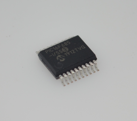PIC16F685-I/SS 8-bit Flash MCU 20MHz Ταχύτητα 3,5KB Μνήμη 256B EEPROM 12x10-bit ADC 25 I/O Pins Wide 2.0-5.5V Range Βιομηχανικό -40°C έως +85°C SSOP-20 Πακέτο για ενσωματωμένο έλεγχο