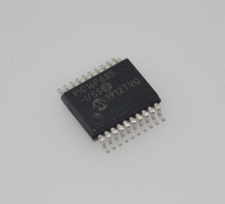 PIC16F685-I/SS 8-bit Flash MCU 20MHz Ταχύτητα 3,5KB Μνήμη 256B EEPROM 12x10-bit ADC 25 I/O Pins Wide 2.0-5.5V Range Βιομηχανικό -40°C έως +85°C SSOP-20 Πακέτο για ενσωματωμένο έλεγχο