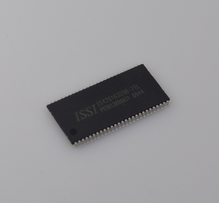 IS42S16320B-7TL SDRAM 64Mb Density 166MHz Speed 3.3V Operation 16Mx16 Organization LVTTL Interface Industrial Temp (-40°C~85°C) Compact TSOP-II Package High Reliability