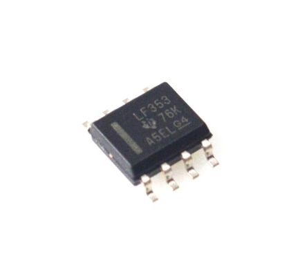 LF353DR Δύο JFET Op-Amp 4MHz εύρος ζώνης χαμηλός θόρυβος υψηλή εισροή αντίσταση ευρύ φάσμα τροφοδοσίας (± 18V) χαμηλή ισχύς γρήγορος ρυθμός στροφής TO-99 / πακέτο DIP - ιδανικό για κυκλώματα ήχου και ακριβείας