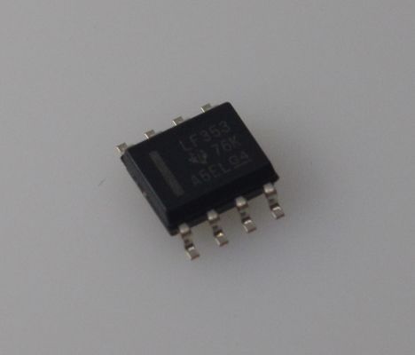LF353DR Δύο JFET Op-Amp 4MHz εύρος ζώνης χαμηλός θόρυβος υψηλή εισροή αντίσταση ευρύ φάσμα τροφοδοσίας (± 18V) χαμηλή ισχύς γρήγορος ρυθμός στροφής TO-99 / πακέτο DIP - ιδανικό για κυκλώματα ήχου και ακριβείας
