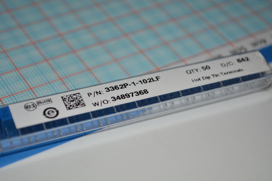 3362P-1-102LF Τριμπότ 1kΩ Ποτενσιόμετρο Ακριβείας 10-Στροφών ±10% Ανοχή Διάτρητη Στερέωση Στοιχείο Κεραμικού Μεταλλικού Αξιόπιστη Ρυθμιστικότητα Ιδανικό για Βαθμονόμηση and Συντονισμό Κυκλώματος