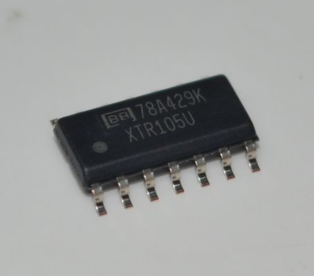 XTR105U Precision 4-20mA Μεταδότης κυκλώματος ρεύματος με γραμμική διέγερση αισθητήρα RTD, λειτουργία 2 καλωδίων Ρυθμιστής 5V 60V Συμμόρφωση 0,1% ακρίβεια και ευρεία παροχή 7,5-36V σε πακέτο SO-14