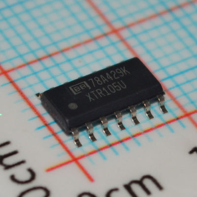 XTR105U Precision 4-20mA Μεταδότης κυκλώματος ρεύματος με γραμμική διέγερση αισθητήρα RTD, λειτουργία 2 καλωδίων Ρυθμιστής 5V 60V Συμμόρφωση 0,1% ακρίβεια και ευρεία παροχή 7,5-36V σε πακέτο SO-14