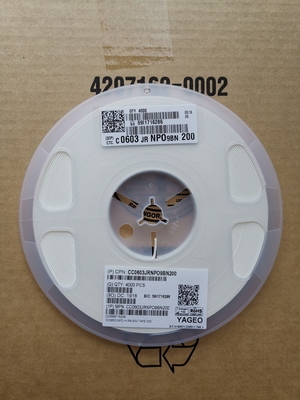 CC0603JRNPO0BN200 Ιδανικός πυκνωτής 200pF NPO για κυκλώματα υψηλής συχνότητας Μέγεθος 0603 Εξαιρετικά σταθερός Χαμηλό ESR Υψηλός συντελεστής Q Τιμή ακριβείας Ανώτερη απόδοση Συμμόρφωση RoHS