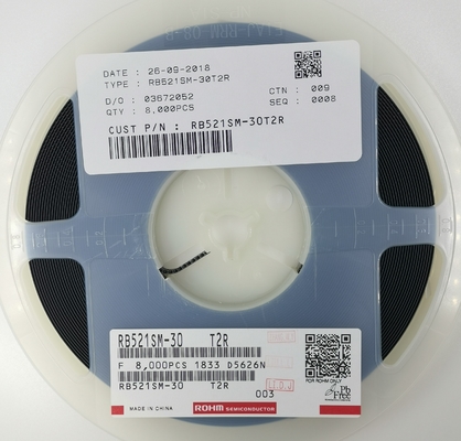 RB521SM-30 30V 200mA Δίοδος Schottky με υπερ-χαμηλή συχνότητα υψηλής ταχύτητας AEC-Q101 SOD-523 Απαλλαγμένη από αλογόντα αντίστροφη προστασία από την πολικότητα για την ηλεκτρονική αυτοκινήτου