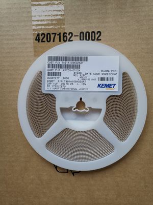 T491A105K025AT 1μF 25V Πυκνωτής Τανταλίου 10% Ανοχή A-Case 125°C Χαμηλό ESR Υψηλή Αξιοπιστία Σταθερή Απόδοση για Εφαρμογές Αυτοκινήτων, Βιομηχανίας and Ιατρικής