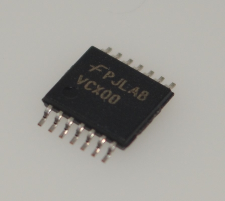 74VCX00MTCX 2.3-3.6V Τετραπλή Πύλη NAND 2-Εισόδων με 3.6V Ανεκτικές Εισόδους/Εξόδους 100mA Ισορροπημένη Οδήγηση Εξόδου Εξαιρετικά Χαμηλή <2.5ns Καθυστέρηση σε Μικρό Πακέτο TSSOP-14