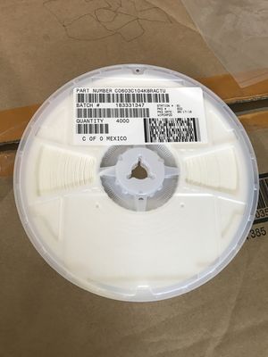 C0603C104K8RACTU 100nF 10V X7R 0603 MLCC Με ανοχή 10% Υψηλή χωρητικότητα Σταθερή απόδοση από -55 °C έως +125 °C και συμμόρφωση με το RoHS