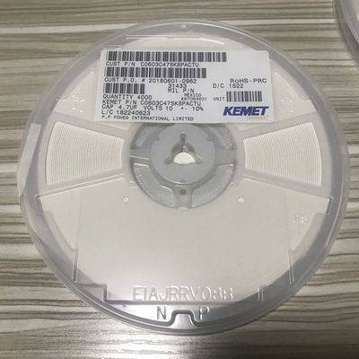 C0603C475K8PACTU MLCC 4.7µF 10V X7R 0603 Κεραμικός Πυκνωτής Υψηλής Χωρητικότητας Σταθερής Απόδοσης Συμμόρφωση RoHS και Αυτόματης Βαθμολογίας AEC-Q200