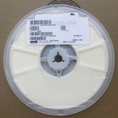 NCP18XH103F03RB 10kΩ Θερμίστορ NTC με ανοχή ±1% Μέγεθος 0603 Ακρίβεια τιμής Beta 1% Συντελεστής απαγωγής 0,5mW/°C Tape & Reel Automotive Βαθμός AEC-Q200 Ευρύ φάσμα -40°C έως 125°C