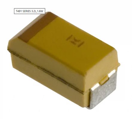 T491A106K016AT 10μF Συσσωρευτής Ταντάλου 16V, ±10% Tol Χαμηλή ESR AEC-Q200 Επαρκής -55°C έως +125°C Πεδίο 125°C Χωρίς χαλογόνο