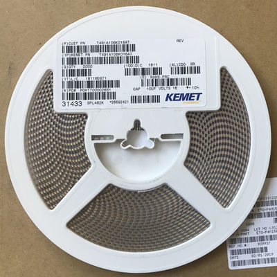 T491A106K016AT 10μF Συσσωρευτής Ταντάλου 16V, ±10% Tol Χαμηλή ESR AEC-Q200 Επαρκής -55°C έως +125°C Πεδίο 125°C Χωρίς χαλογόνο