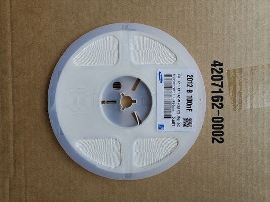 Σύνθετο 1206 X7R MLCC 0.1μF Δυνατότητα 50V Υψηλής τάσης Σταθερή θερμοκρασία Επιδόσεις χαμηλή ESR/ESL Μικροσκοπικό μέγεθος Υψηλή αξιοπιστία Ιδανικό για φιλτράρισμα γραμμών ηλεκτρικής ενέργειας και βιομηχανική αποσύνδεση