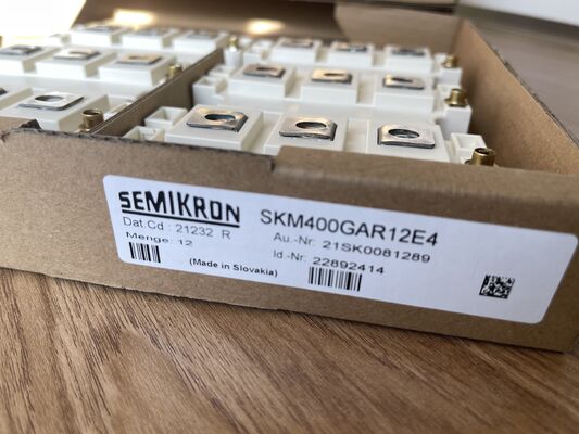 SKM400GAR12E4 1200V 400A IGBT Module Low Vce ((sat) High Short Circuit Robustness Low Switching Loss High Isolation Industrial Grade Για ηλιακούς μετατροπείς και υψηλής ισχύος UPS