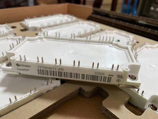 FP75R12KT4 B15 1200V 75A PIM IGBT Module TRENCHSTOP™ IGBT4 Χαμηλές Απώλειες Μεταγωγής Ενσωματωμένος Ανορθωτής και Φρένο Βάση Χαλκού NTC Υψηλή Συχνότητα Μεταγωγής Για Κινητήρες