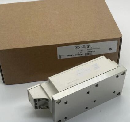 SKKH570/18E 1800V 570A Τυρίστορα-Διοδίου Μονάδα Διπλής Σειράς Διεύρυνσης Πύλης Χαμηλή VF 1.44V, 19kA Surge AlN Κηραμικές βάσεις πίεσης επαφές UL πιστοποιημένο για μαλακά εκκινητές