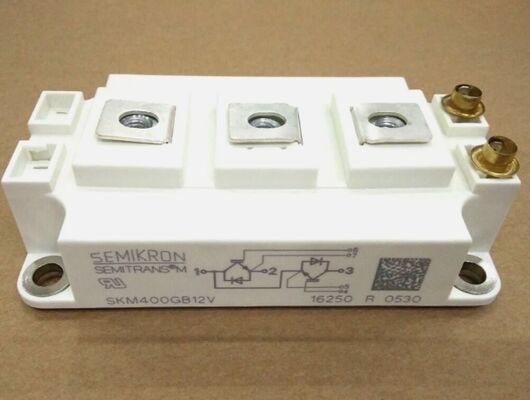 SKM400GB12T4 1200V 400A Διπλή μονάδα IGBT TRENCHSTOP™ IGBT4 Χαμηλή VCE(sat) 1.75V 10μs SC Capability CAL Diode Χαμηλές απώλειες μεταγωγής SEMITRANS3 Πιστοποίηση UL για κινήσεις υψηλής ισχύος