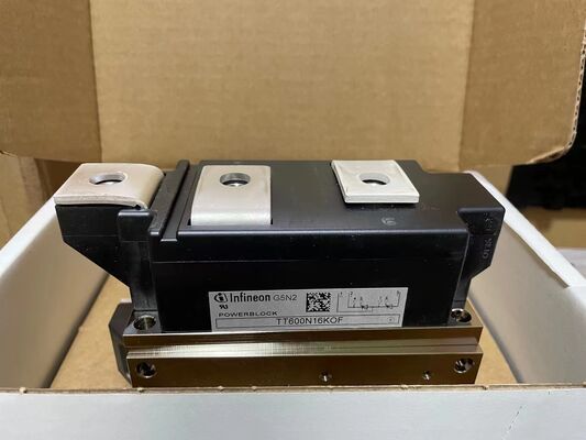 TT600N16KOF 1600V 600A Διπλή Θυρίστορα Μονάδα Χαμηλό VF 1.32V Υψηλή τάση 21kA Τεχνολογία επαφής πίεσης Απομονωμένη βάση Πλακέτα Τρύπα Πύλη UL Πιστοποιημένο για μαλακά ξεκινήματα και διορθωτές