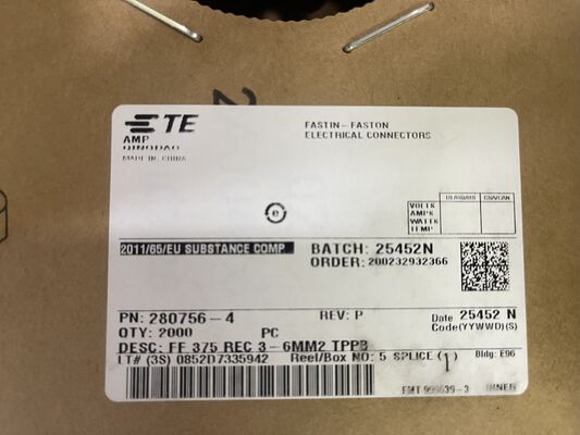 280756-4 4 Θέση 2,5 mm Στρώση Σύρμα-στο-Παράθυρο Πίεση Σκευάσματα Τρίψιμο Πίνακα κλειδαριού Mount UL 94V-0 Πολωμένη 4.5A Διοίκηση για τη διανομή ενέργειας και βιομηχανικούς ελέγχους