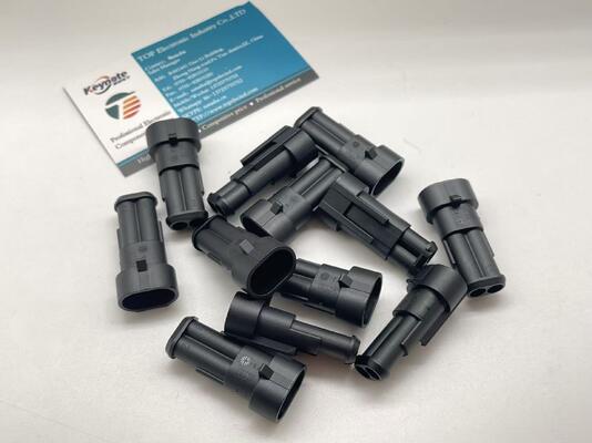 282104-1 2 Θέσεων 5.0mm Pitch Κεφαλίδα Καλωδίου-προς-Πλακέτα Κάθετη Διάτρητη Θηλυκωτή με Κλείδωμα Τριβής Πολωμένη UL 94V-0 για Τροφοδοτικά και Βιομηχανικούς Ελέγχους