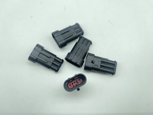 282105-1 3 Θέσεων 5.0mm Pitch Κεφαλίδα Καλωδίου-προς-Πλακέτα Κάθετη Διάτρητη Θηλυκωτή με Κλείδωμα Τριβής Πολωμένη Ονομαστική 9A για Τροφοδοτικά και Βιομηχανικούς Ελέγχους