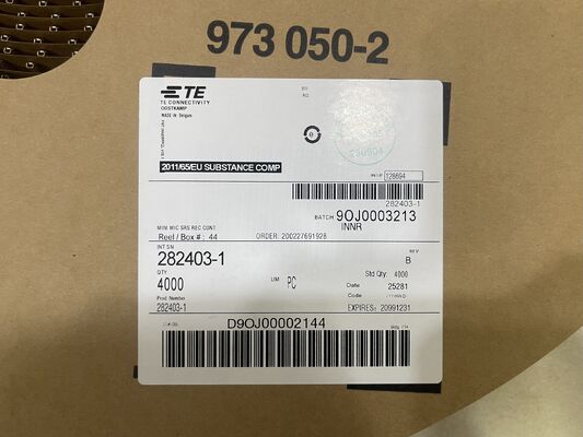 282403-1 8 Θέση 2,5 mm Πίτσα Wire-to-Board Receptacle Crimp Housing Τριβή κλειδαριά Πολωμένη UL 94V-0 4.5A Ρυθμιστική επιφάνεια για βιομηχανικούς και αυτοκινητοβιομηχανικούς