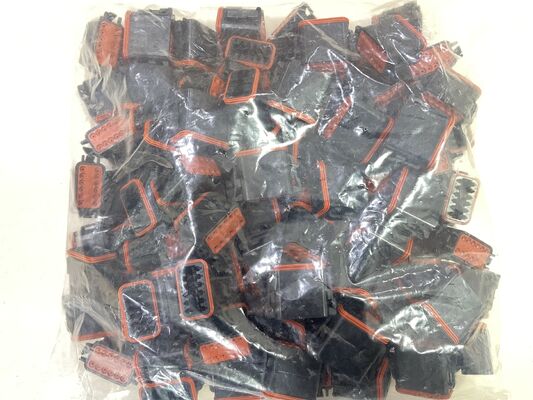 DT06-12SB 12 Θέση 4.19mm Στροφή Συνδετήρας αυτοκινήτου Μαύρο δοχείο Κρίμπ Κουτί Wedgelock Ενσωματωμένο Κλειδί IP68 Σφραγισμένο 13A Αξιολόγηση για καλώδια σκληρού περιβάλλοντος