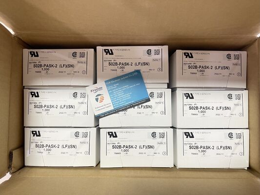 S02B-PASK-2 2 Θέσεων 2.0mm Pitch Header PA Series Top Entry Through Hole Tin Plating 3A Rating 100V AC για Wire-to-Board και Συμπαγή Ηλεκτρονικά