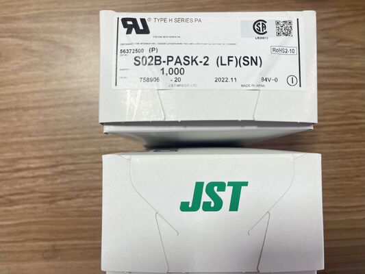S02B-PASK-2 2 Θέσεων 2.0mm Pitch Header PA Series Top Entry Through Hole Tin Plating 3A Rating 100V AC για Wire-to-Board και Συμπαγή Ηλεκτρονικά