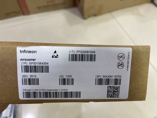 IRF5305PBF P-Chan MOSFET -55V Vdss -31A Id 65mOhm Rds(on) γρήγορη μεταγωγή λογικού επιπέδου πύλης πακέτο TO-220