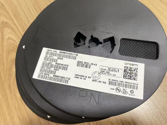 MMBTA92LT1G PNP τρανζίστορ 300V VCEO 500mA Ic SOT-23 υψηλής τάσης χαμηλής κορεσμού γρήγορη μετάβαση για τηλεπικοινωνίες και βιομηχανία